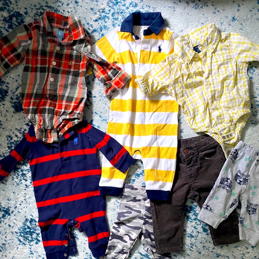 Bundle of baby boy clothes